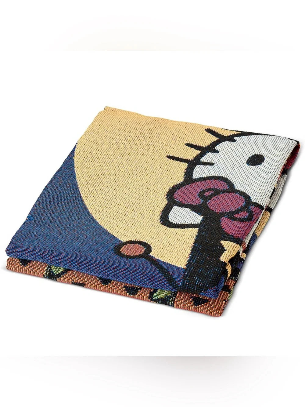 Sanrio Hello Kitty Halloween Throw Blanket - Purple, Black, Orange, Yellow